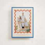 "Party Squiggle" - Holiday Cards in Papaya by Blustery August - Front