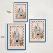 "Party Squiggle" - Holiday Cards in Papaya by Blustery August - Formats Available