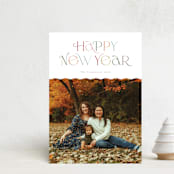 "Sorbet" - Holiday Cards in Sugar Cookie by Jennifer Wick - Front