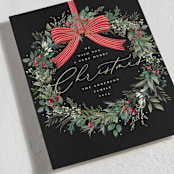 "Festive Holiday" - Holiday Cards in Holly Berry by Susan Moyal - Detail