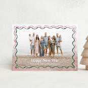 "watercolor wavy border" - Holiday Cards in Gumdrop by Cass Loh - Front