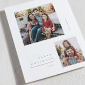 "Minimalist Celebration" - Holiday Cards in Holly Berry by Orasie - Detail