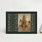"Fair Isle" - Holiday Cards in Evergreen by Erin L. Wilson - Front