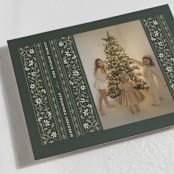 "Fair Isle" - Holiday Cards in Evergreen by Erin L. Wilson - Detail
