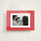 "Modern Abstract" - Holiday Cards in Berry by Morgan Kendall - Front