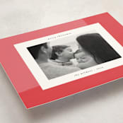 "Modern Abstract" - Holiday Cards in Berry by Morgan Kendall - Detail