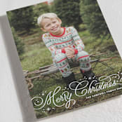 "Christmas Scripts" - Holiday Cards in Snow by Kristen Smith - Detail
