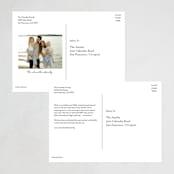 "Faubourg" - Holiday Cards in Pudding by Leia Matt - Back of Card Options