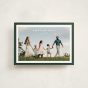 "Bold Frame" - Holiday Cards in Evergreen by Stacey Meacham - Front