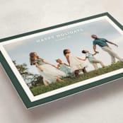 "Bold Frame" - Holiday Cards in Evergreen by Stacey Meacham - Detail