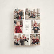 "All Around" - Holiday Cards in Coal by Jennifer Postorino - Front