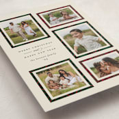 "Plaid Gallery" - Holiday Cards in Eggnog by Erica Krystek - Detail