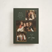 "Three Simplicity" - Holiday Cards in Pine by Emily Betts - Front