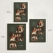 "Three Simplicity" - Holiday Cards in Pine by Emily Betts - Formats Available