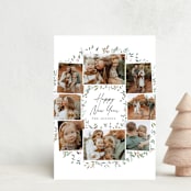 "Keepsake Wreath" - Holiday Cards in Snowball by Petra Kern - Front