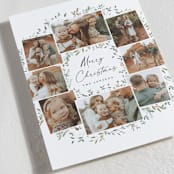 "Keepsake Wreath" - Holiday Cards in Snowball by Petra Kern - Detail