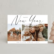 "Holiday Duo" - Holiday Cards in Coal by Kasia Labocki - Front