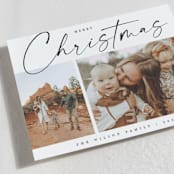 "Holiday Duo" - Holiday Cards in Coal by Kasia Labocki - Detail