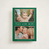 "Peaceful Pair" - Holiday Cards in Pine by Lindsay Megahed - Front