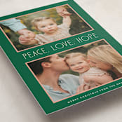 "Peaceful Pair" - Holiday Cards in Pine by Lindsay Megahed - Detail