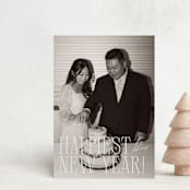 "serif married christmas" - Holiday Cards in Champagne by Ellen Schlegelmilch - Front