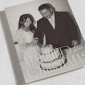 "serif married christmas" - Holiday Cards in Champagne by Ellen Schlegelmilch - Detail