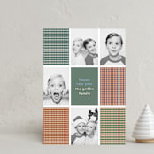 "Modern Plaid" - Holiday Cards in Fruitcake by Kelly Watkins - Front