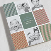 "Modern Plaid" - Holiday Cards in Fruitcake by Kelly Watkins - Detail