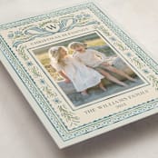 "Christmas Gift" - Holiday Cards in Blue Jay by Paper Sun Studio - Detail