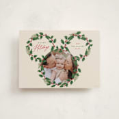 "Disney's Mickey Wreath" - Holiday Cards in Cookie Dough by Susan Zinader - Front