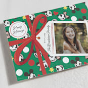 "Disney's Mickey & Minnie Gift Box" - Holiday Cards in Wreath by Becky Nimoy - Detail