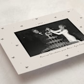 "Little bows" - Holiday Cards in Vanilla by Lea Delaveris - Detail