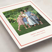 "Bowery" - Holiday Cards in Candy Cane by Megan Davis - Detail