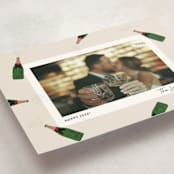 "Popping Bottles" - Holiday Cards in Eggnog by Shari Margolin - Detail