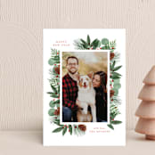"Merry Holiday Greenery" - Holiday Cards in Holly by Brooke Chandler - Front