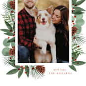 "Merry Holiday Greenery" - Holiday Cards in Holly by Brooke Chandler - Detail