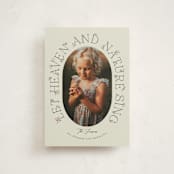 "Flora" - Holiday Cards in Mint by Brynne Foster - Front