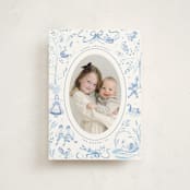 "12 Days of Christmas Toile" - Holiday Cards in Ice by Teju Reval - Front