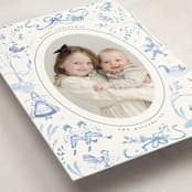 "12 Days of Christmas Toile" - Holiday Cards in Ice by Teju Reval - Detail