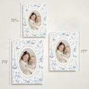 "12 Days of Christmas Toile" - Holiday Cards in Ice by Teju Reval - Formats Available