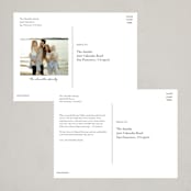 "Wonderland Floral" - Holiday Cards in Berry by Kelly Ventura - Back of Card Options