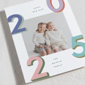 "Modern Year" - Holiday Cards in Candy by Kelly Watkins - Detail