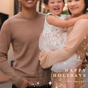 "Flurries" - Holiday Cards in Cream by Pixel and Hank - Detail