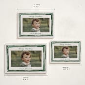 "Painted Frame Edge" - Holiday Cards in Forest by Alethea and Ruth - Formats Available