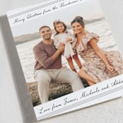 "Postcard Script" - Holiday Cards in Chimney Smoke by Katharine Watson - Detail