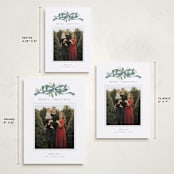 "Greenery Swag" - Holiday Cards in Blue Jay by Everett Paper Goods - Formats Available