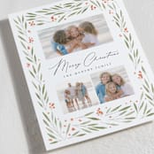 "Cabriole" - Holiday Cards in Greenery by Carly Reed Walker - Detail