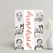 "The Merriest Bunch" - Holiday Cards in Stocking by Alicia Schultz - Front