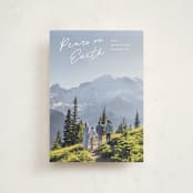 "Peace lettering" - Holiday Cards in Frost by Creo Study - Front