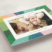 "Rainbow Burst" - Holiday Cards in Sorbet by Carrie Moradi - Detail